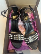 Ash Asvana Nirvana Black Leather Studded Shoes Size 38 BNWT