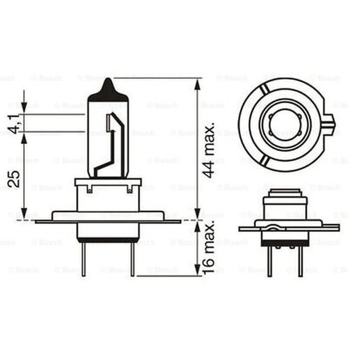 Bulb headlight bosch 987 - bulb,,