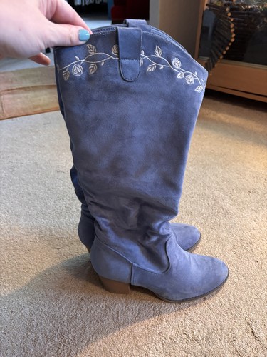 Joe browns cowboy suede boots - suede,