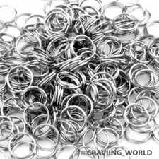 Steel Keyring Split Key Rings 25MM Nickel Hoop Ring Nickel Plated Steel Loop