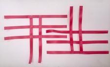 Suzuki LTR 450 ATV Quad Nerf Bar Nets Webbing Red See Description For Size