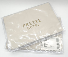 Frette Single Ajour Standard Pillowcases Sandstone Set of 2  New GL025039