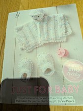Baby Set, Bootees & Cuddle Doll Knitting Pattern.
