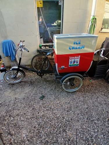 1980s paisley ice cream trike - paisley,