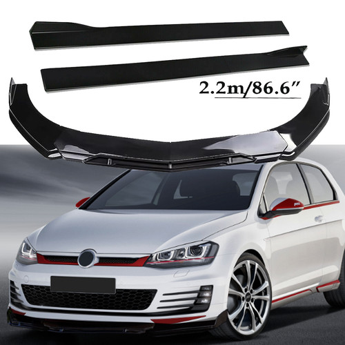 Glossy black front bumper - glossy,