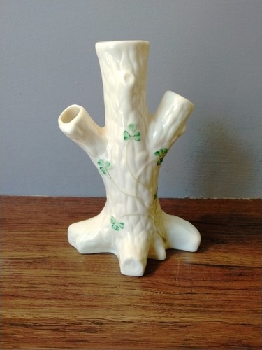 Belleek shamrock tree trunk - belleek,
