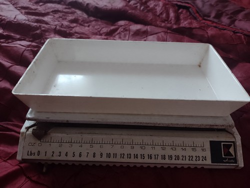 Old annette weighing scales - old,