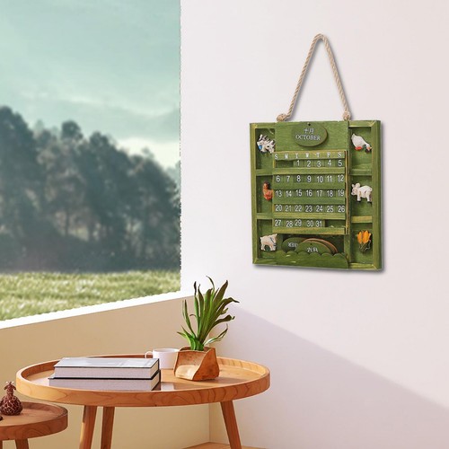 Wooden wall calendar - wall,