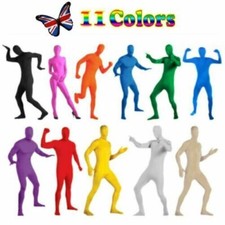 Party Costume Invisible Morph Suit Adult Men Women Full Body Spandex Jumpsuit UK