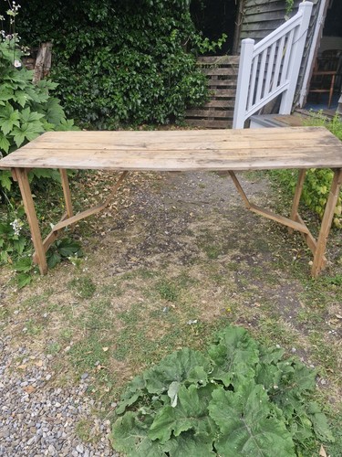 Vintage folding trestle - folding,