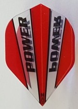 McCoy Power Max Standard Transparent Red and Clear Dart Flight
