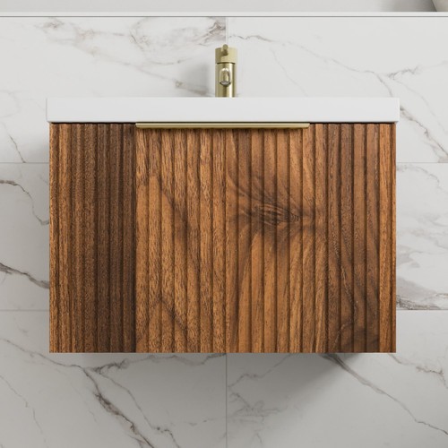 Fluted 600mm bathroom - 600mm, vanity
