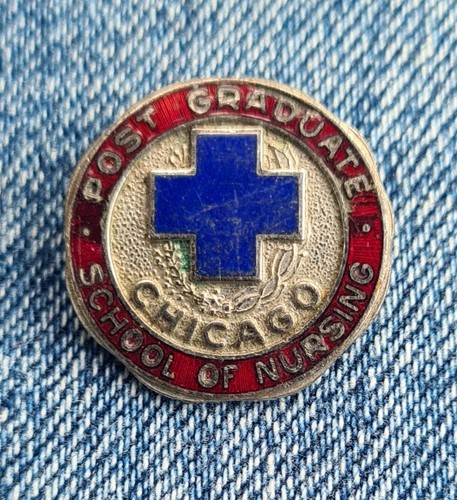 Enamel nurses badge - enamel,