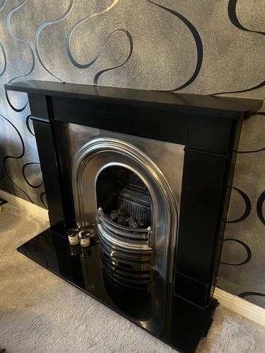 Fireplace set inc gas - fireplace, fire