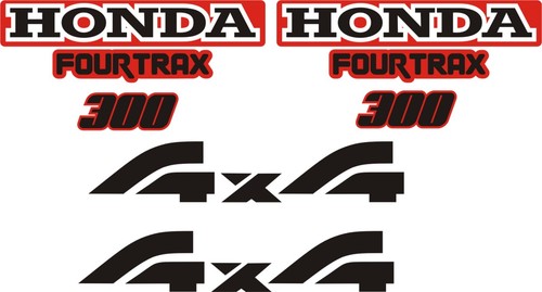 Honda fourtrax 300 decal kit - 300,
