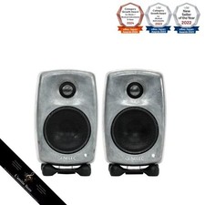 Genelec G One Active Speakers 2 Pair RAW Finish Monitor Speakers 5 Year