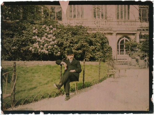 Man garden autochrome - man,