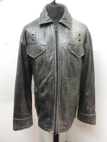 Vintage leather motorcycle - vintage,