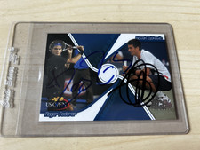 2008 Ace Authentic US Open Roger Federer Novak Djokovic #US 32 Auto Signed!