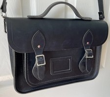 The Cambridge Satchel Company Black 13” Batchel With Magnetic Closure