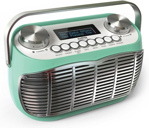 Retro radio alarm clock - retro,