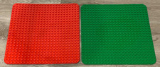 LEGO Duplo Red & Green Base Plates Building Boards 15" x 15" Lot 24 x 24 Stud