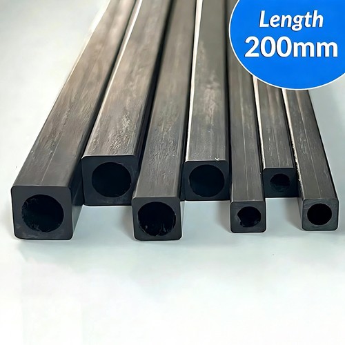 Black carbon fiber - black, square
