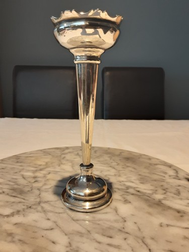 Vintage silver plated trumpet - silver,