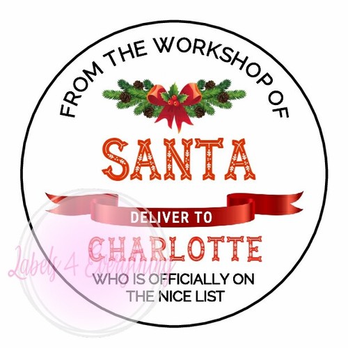 Christmas stickers from santa - stickers,