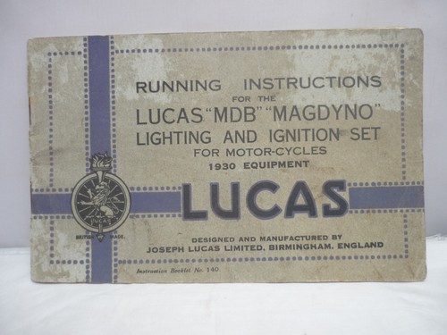 Lucas mdb magdyno lighting - mdb,