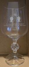 1981 Royal Wedding Glass Prince Of Wales Lady Diana Spencer