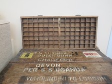 Vintage Wooden Printers Tray