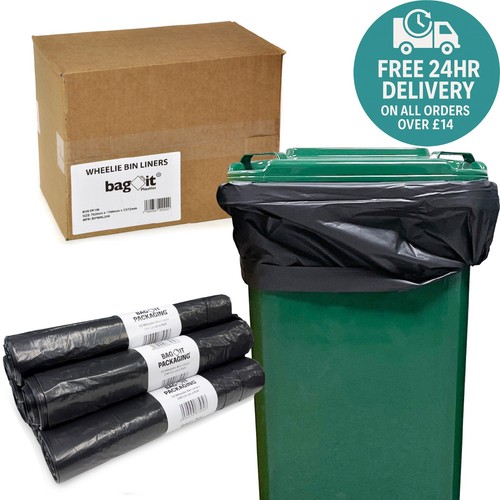 Wheelie bin liners - bin, 240l