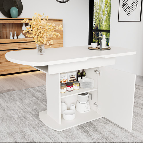 Extendable dining table with - dining,