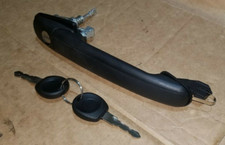 VW SHARAN MK1 MK2 FRONT OUTER DOOR HANDLE WITH KEY LOCK BARREL WITH 2 KEY >>