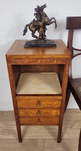 Vintage bedside cabinet oak - vintage,