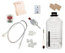 Cider Brewing Making Equipment Starter Kit - 1 Gallon incl Hydrometer, Recipe
