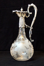 Antique Cut Glass Claret Jug circa 1850 - Wine Decanter