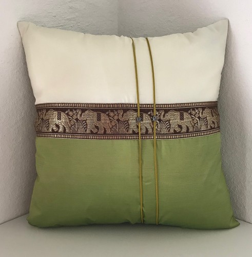 Thai silk cushion - cushion, covers