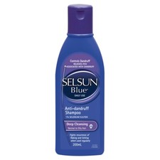 Selsun Blue Anti-Dandruff Shampoo Deep Cleansing 200mL Normal to Oily Hair