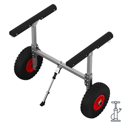 Canoe cart with - air, tires