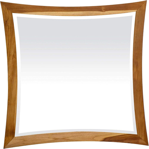 Curvature teak hanging vanity - teak,