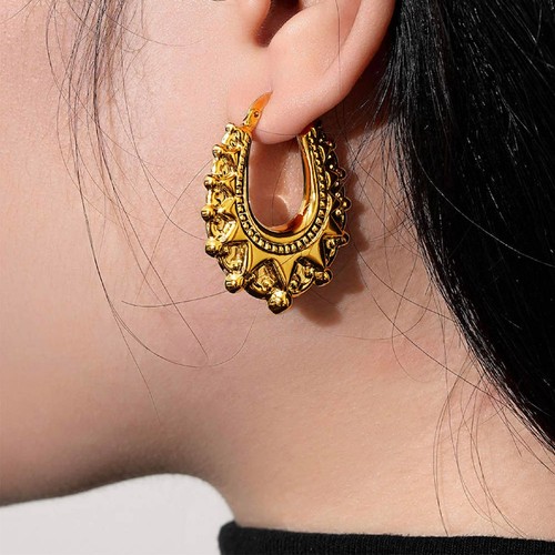 9ct gold gypsy style - style, creole