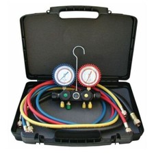 CPS Vortech 4 Valve Manifold Set 5x Hoses Air Conditioning Multi Gas MV4KS5C