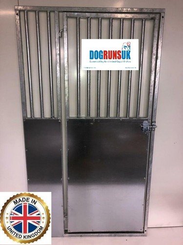 Dog run panels - dog, galvanised