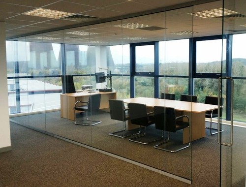 New glass partitioning - new, -glass