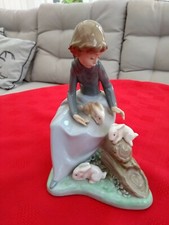 Nao 1026 Lady on Log playing + 3 Rabbits Quality item check pics  NO OF OFFERS