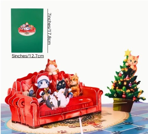 Pop christmas card - pop, up