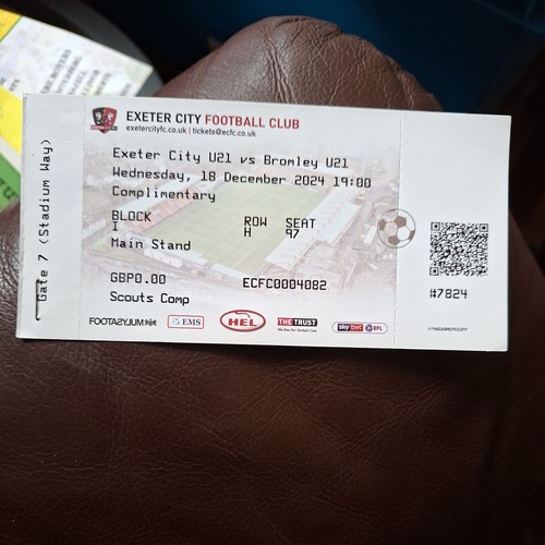 2024 exeter city - 18/12/2024, u21