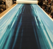 HARLEQUIN REWILDED WILD WATER/LAGOON/SKY Cotton Velvet Fabric - RRP £118/m